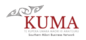 Te Kupeka Umaka Māori ki Āraiteuru (KUMA): Southern Māori Business Network